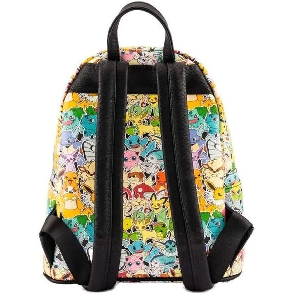 Loungefly Pokemon Rainbow Ombre All Over placement Mini Backpack - Picture 4 of 5